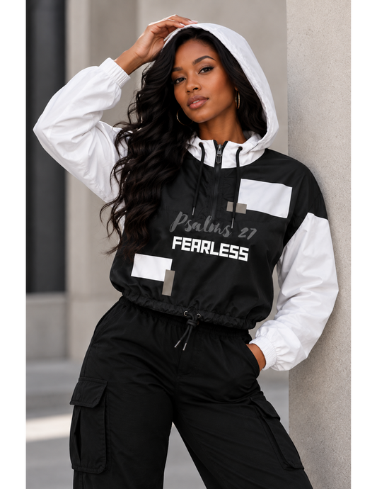 Psalm 27 Cropped Windbreaker