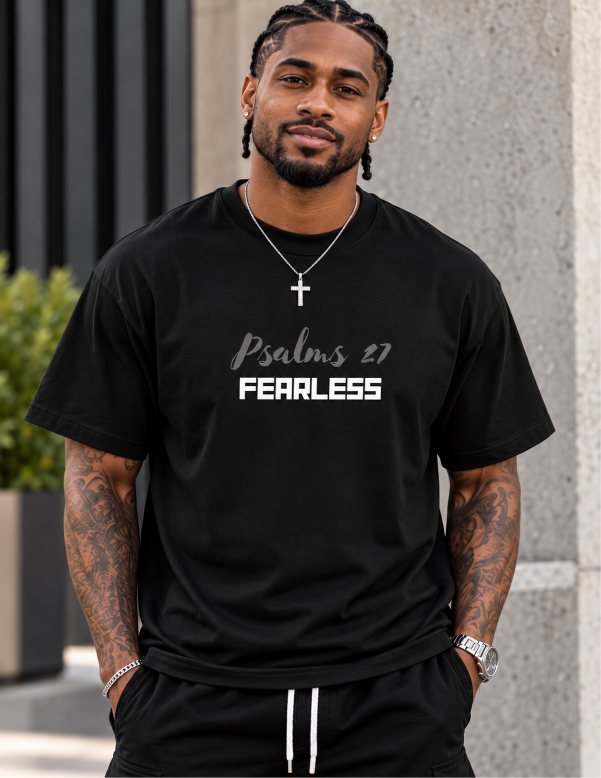 Psalms 27 Oversized Tee