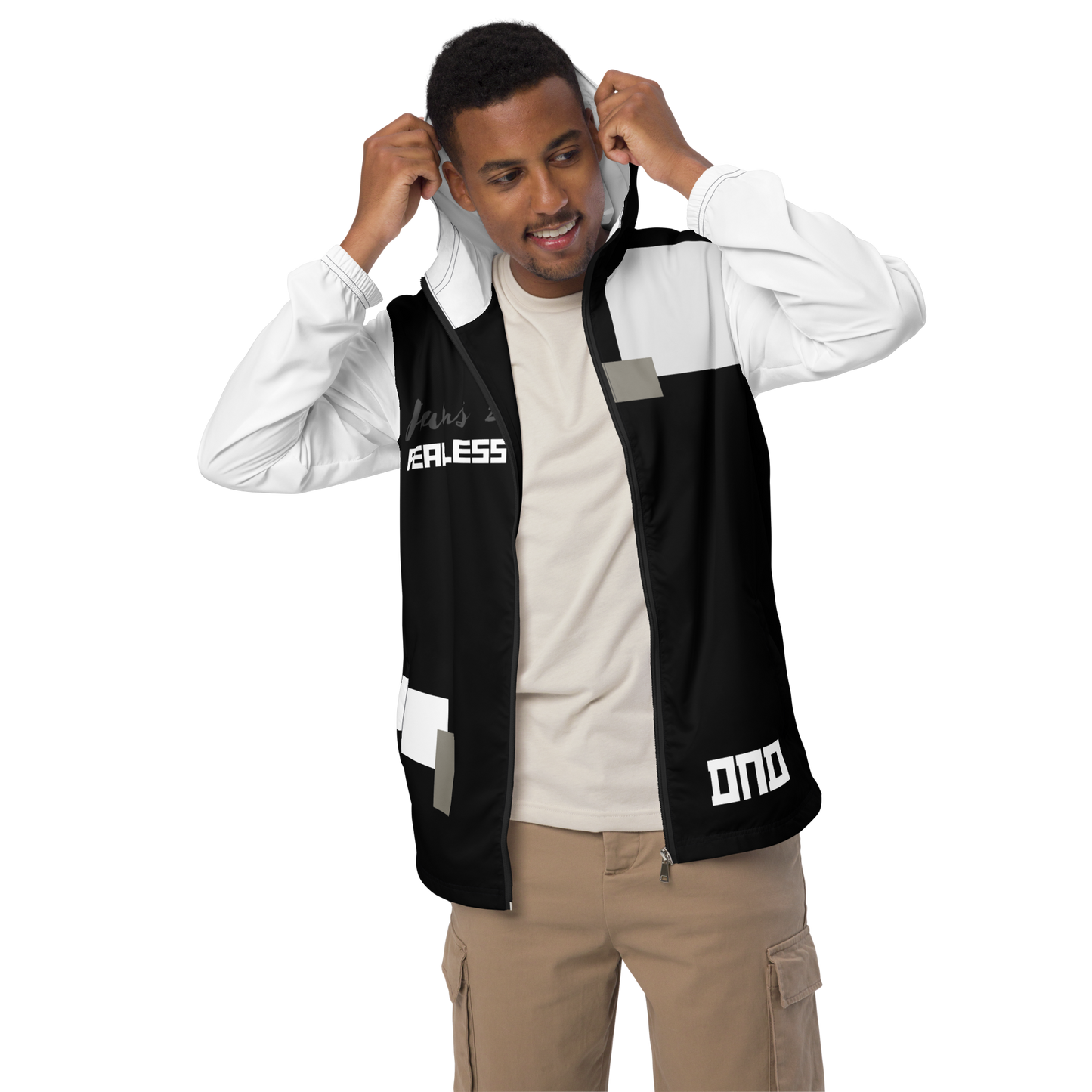Psalms 27 Fearless Black Windbreaker