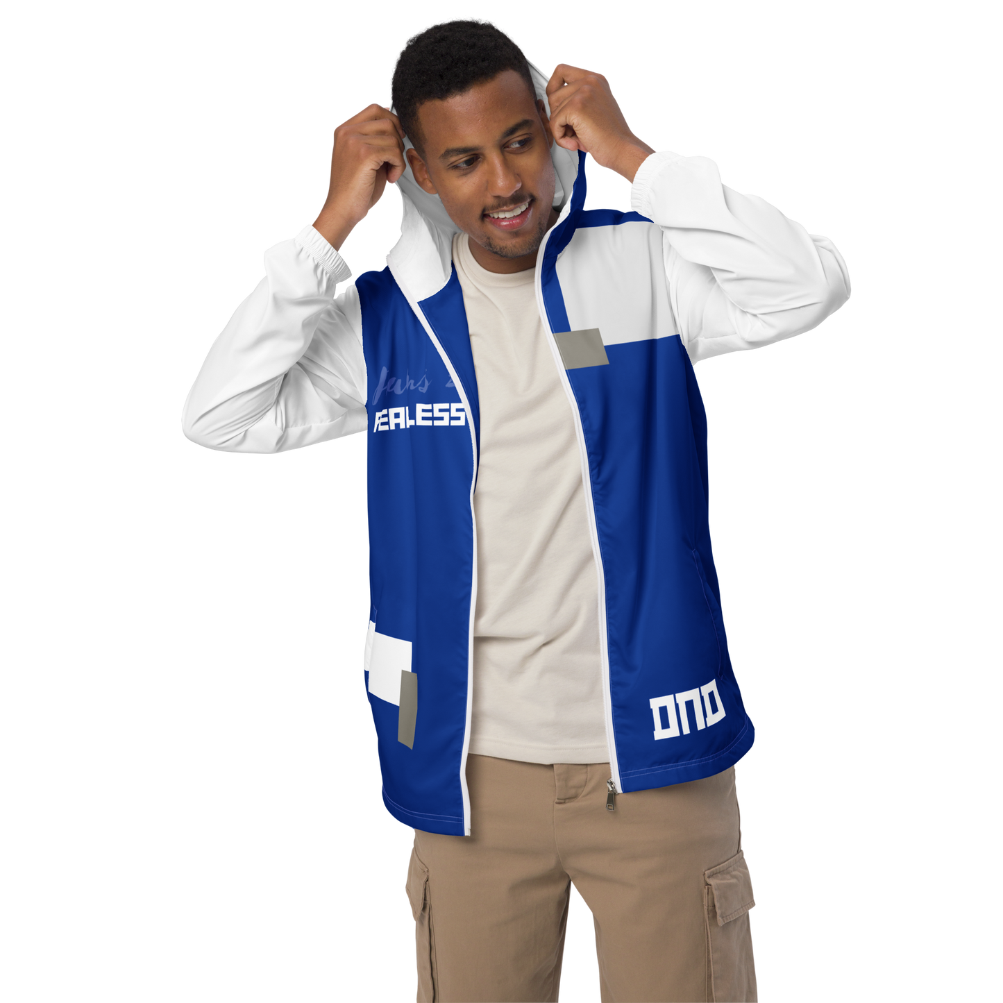 Psalms 27 Fearless Blue Windbreaker