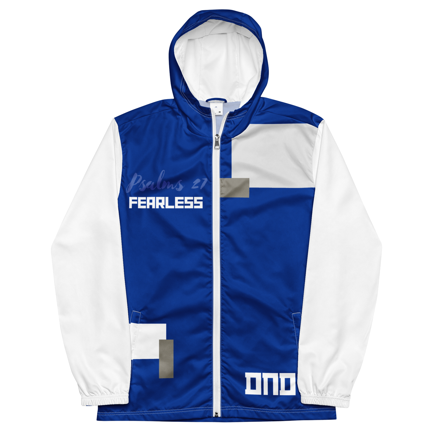 Psalms 27 Fearless Blue Windbreaker